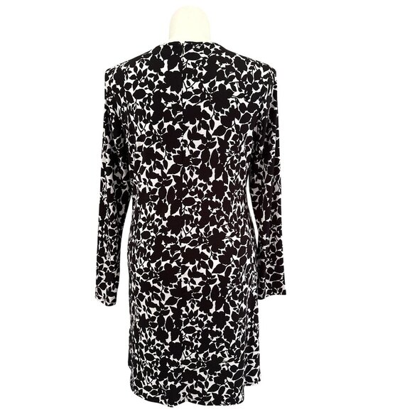 MICHAEL Michael Kors Black White Floral Sheath Dress, Women's Size XL - Picture 5 of 10